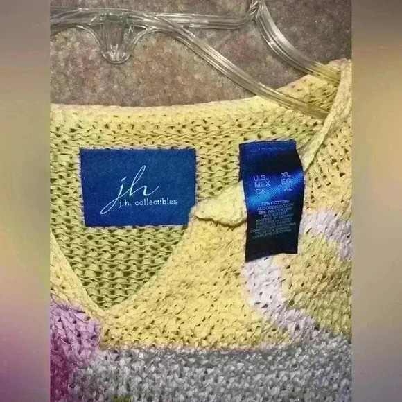 JH Collectibles Short Sleeve Sweater Size XL - Picture 5 of 5